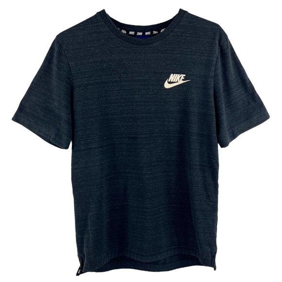 Vintage Nike Single Stitch 50/50 Charcoal Gray Swoosh T-Shirt Men S - Picture 10 of 12